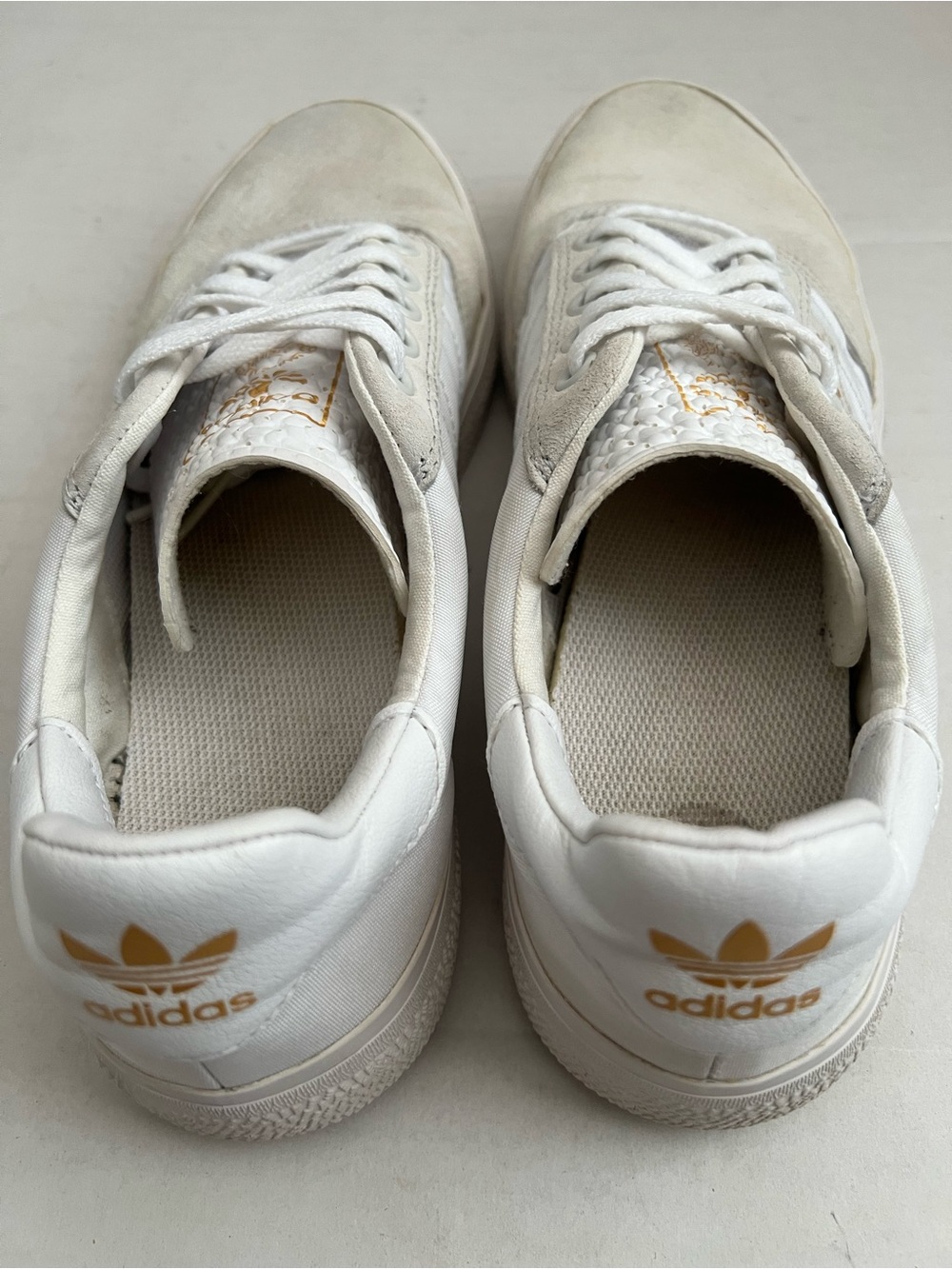Adidas 3MC Mens Low-Top Skater Leather Canvas Sneakers 9.5 White Athletic Shoes - Picture 6 of 10